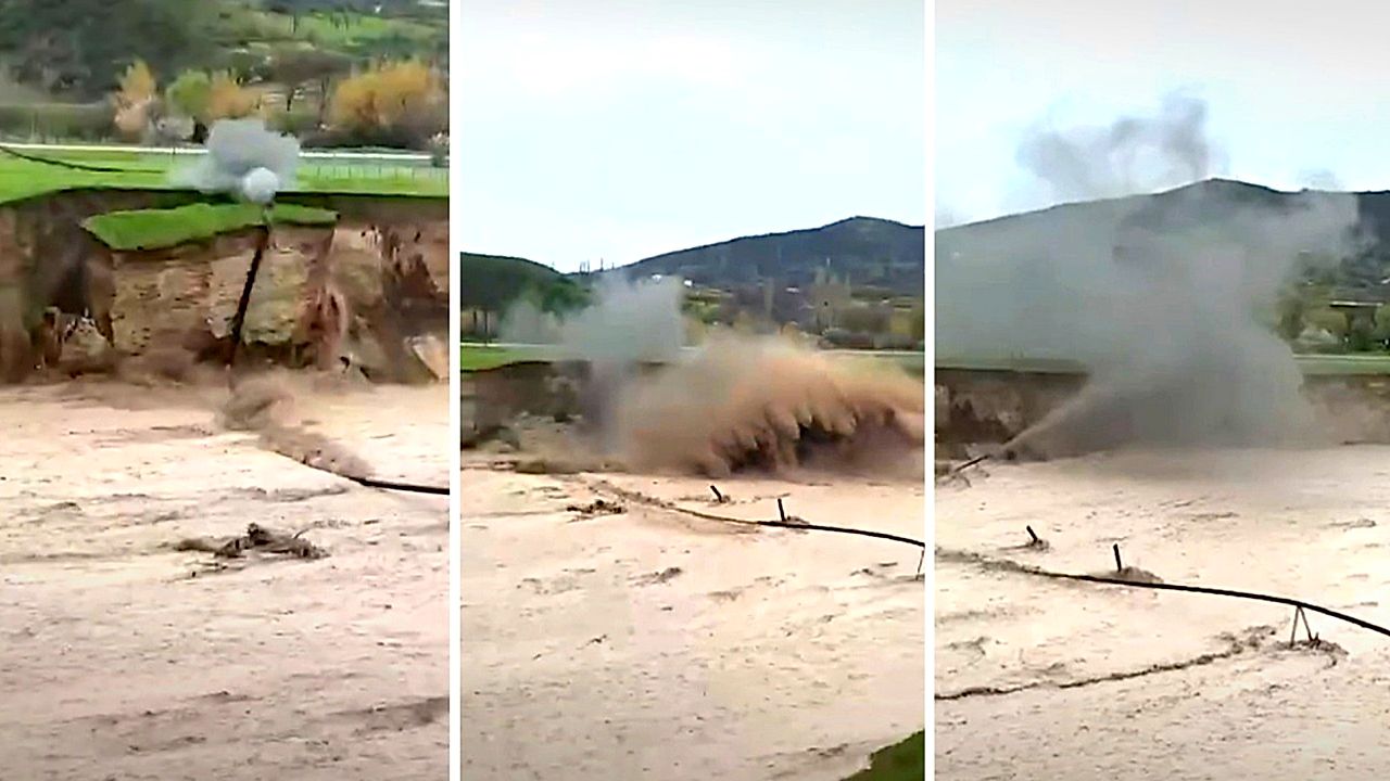 Gas line damaged as floods and landslides hit Dagestan