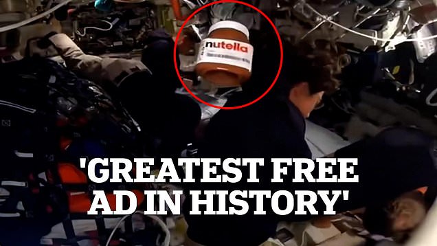 NASA fans shocked as Nutella pot floats around Orion capsule