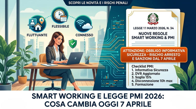 Smart working e legge PMI 2026, cosa cambia da oggi 7 aprile: si ...