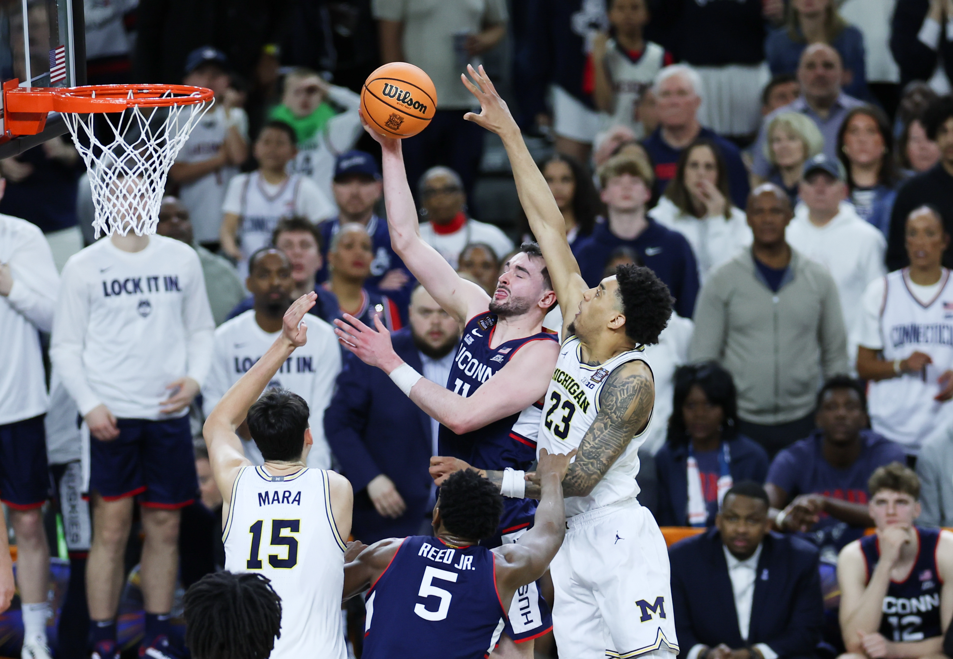 UConn men's basketball comes up short vs. Michigan in title game, 63-69