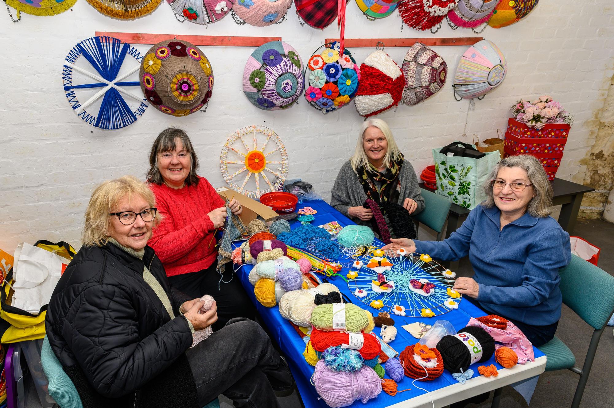 Splash of spring time colour for town centre thanks to Falkirk Yarn Bombers