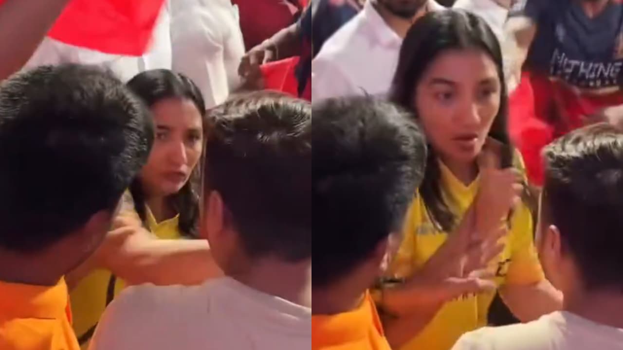 IPL 2026: CSK fangirl's fiery verbal exchange with RCB supporters ...