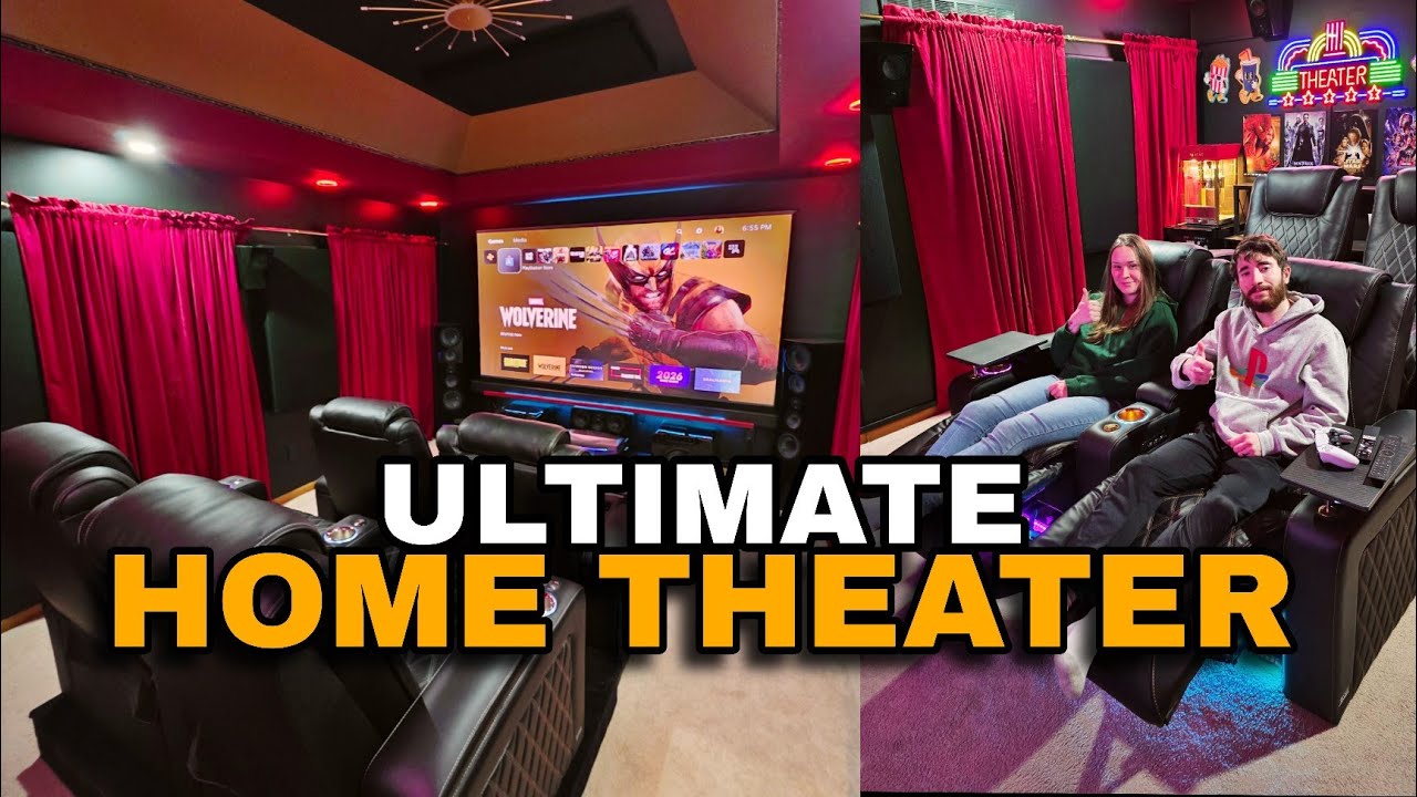 Epic home theater tour 2026 – 120-inch 4K and immersive audio setup
