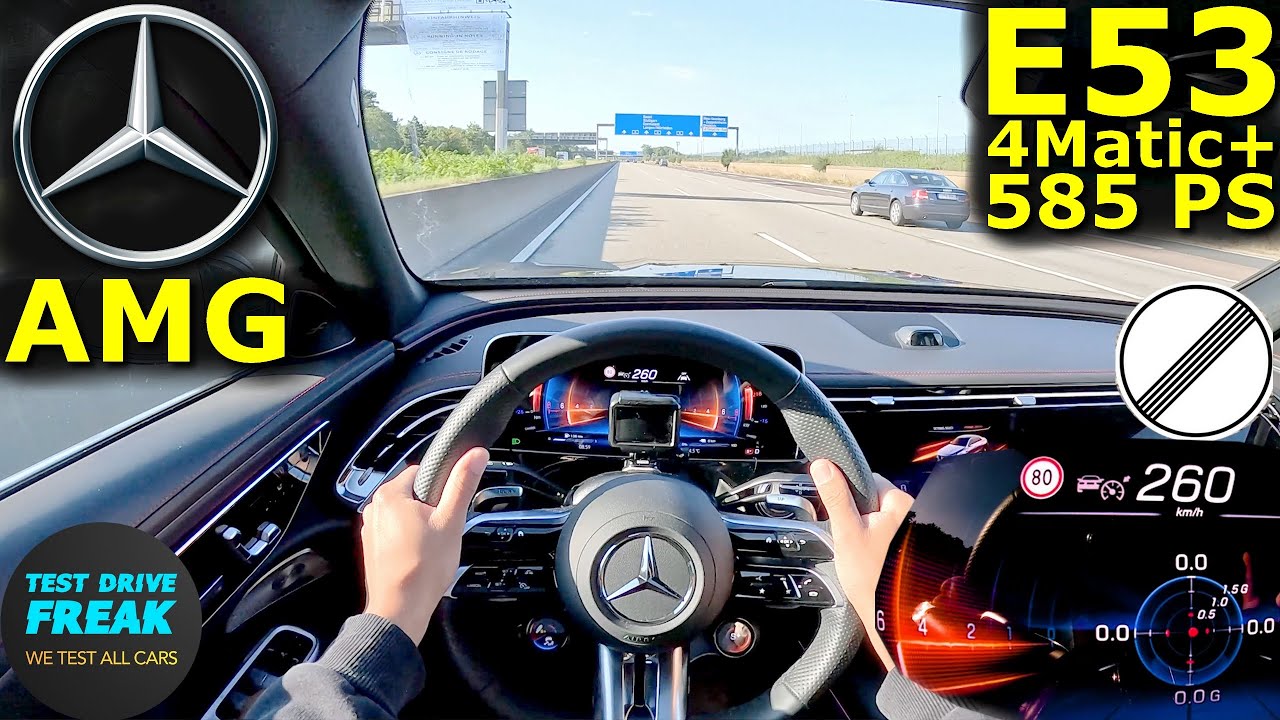 2025 Mercedes-AMG E53 Hybrid 4MATIC+ (585 PS) topspeed POV 🚀 autobahn ...