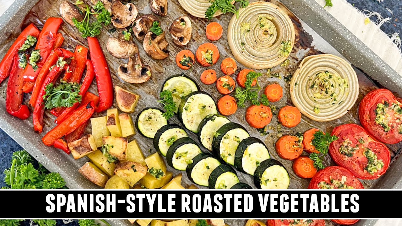 Spanish roasted vegetables with rich Mediterranean flavor