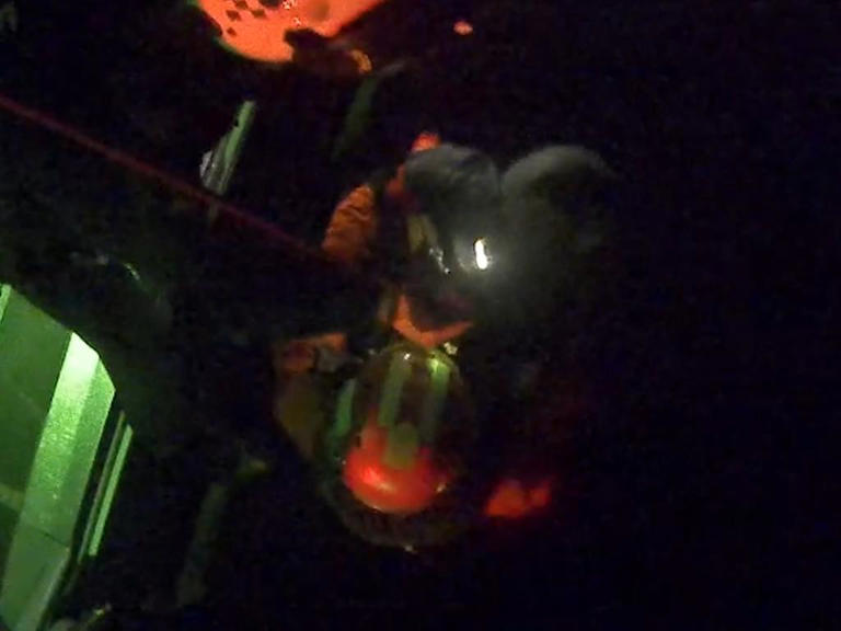 Jaw-dropping footage of dramatic rescue