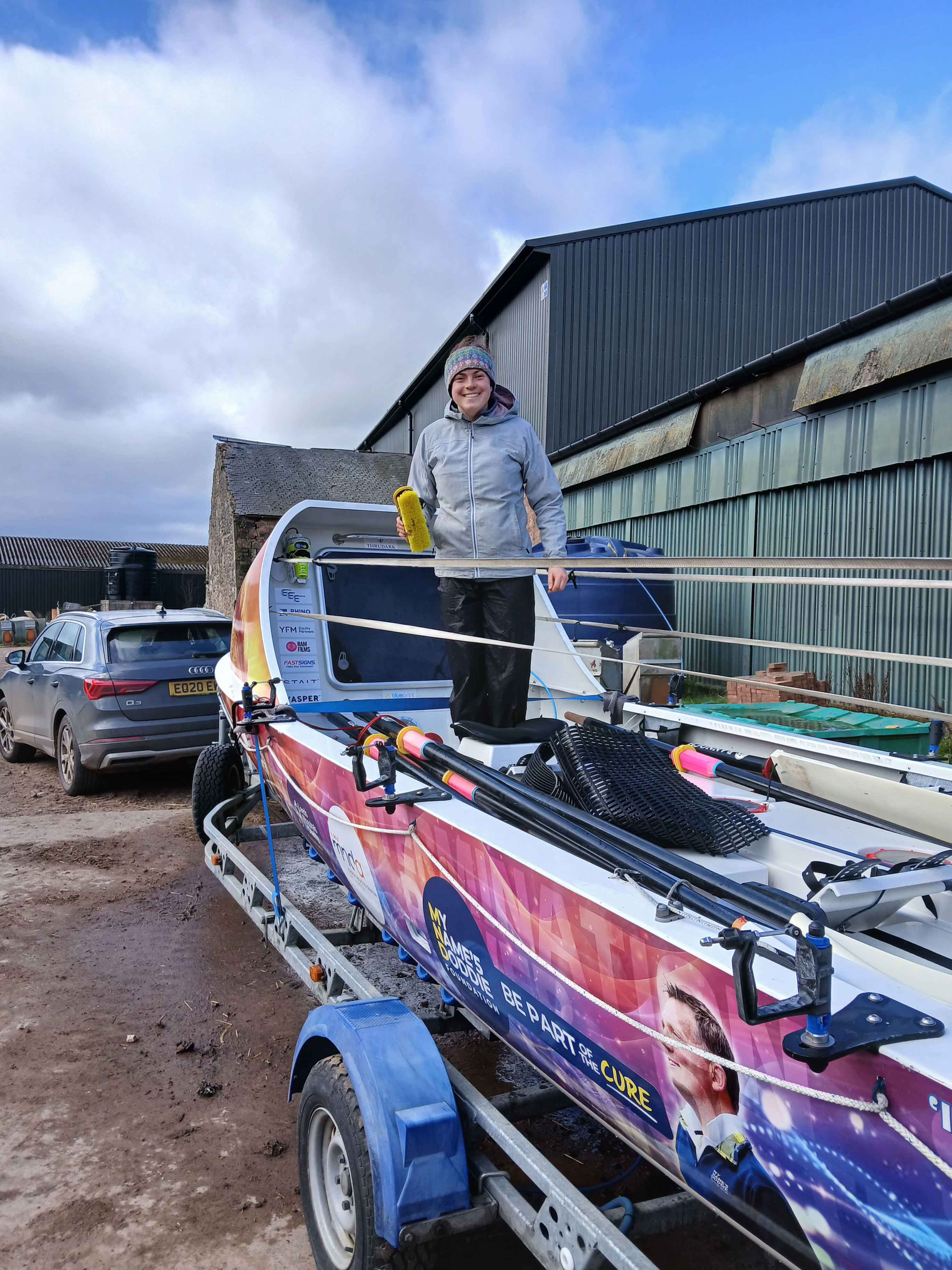 Edinburgh woman's rowing team Saltire Tides take delivery of boat to ...