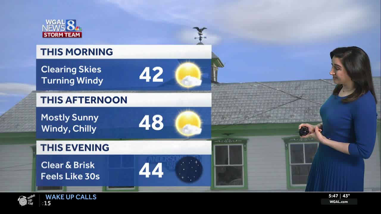 Breezy and chilly today, freeze warning tonight in south-central ...