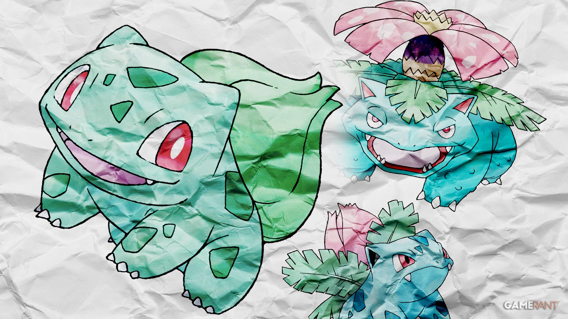 Pokemon Fan Creates New Designs for Bulbasaur and Its Evolutions