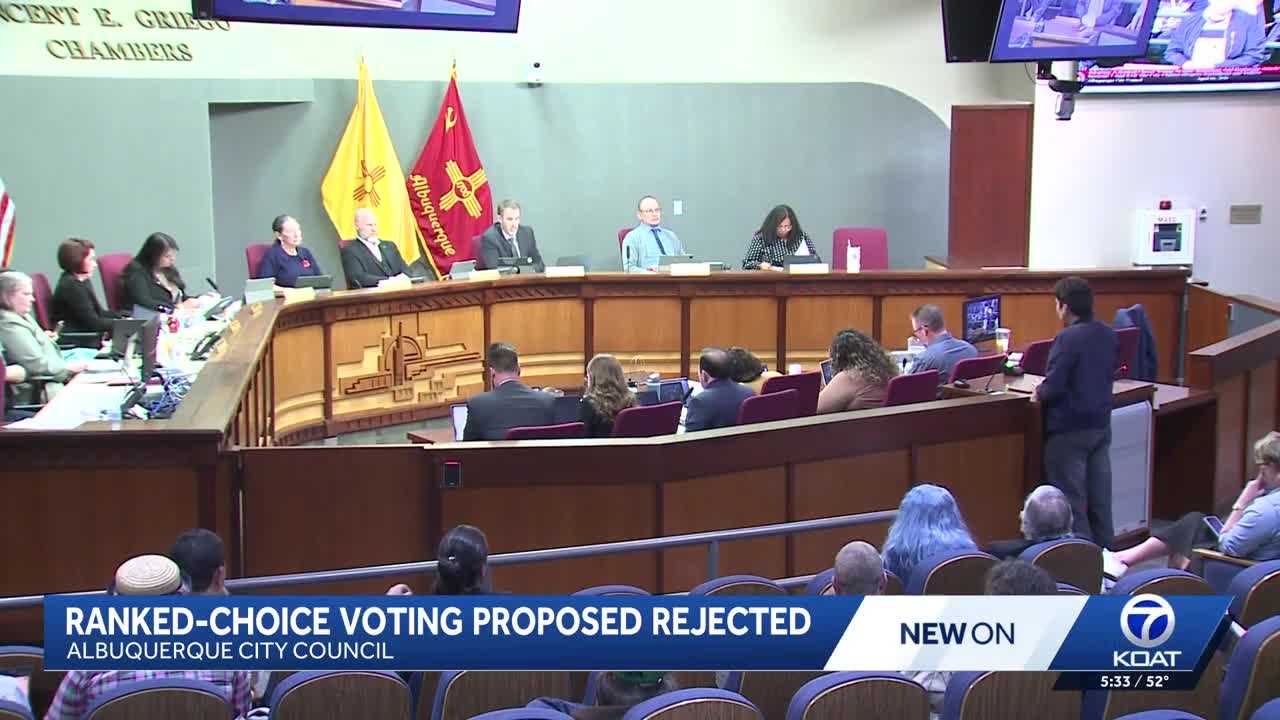 Albuquerque City Council votes down ranked-choice voting proposal