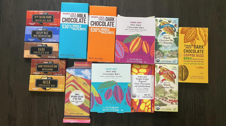 I Tried 14 Chocolate Bars From Traders Joe's And Ranked Them Worst To Best