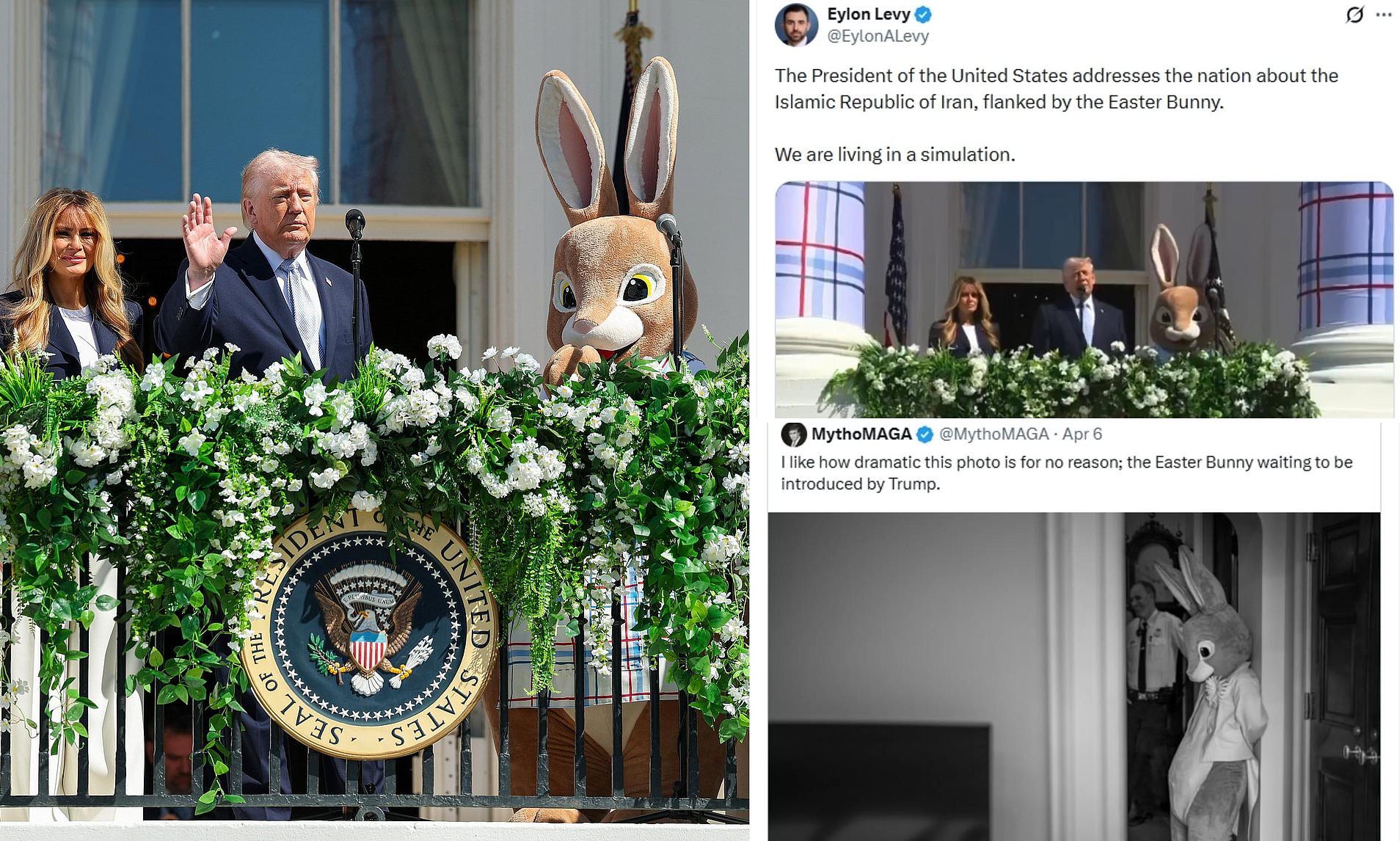 Internet reacts to Trump threatening to bomb Iran while standing beside ...