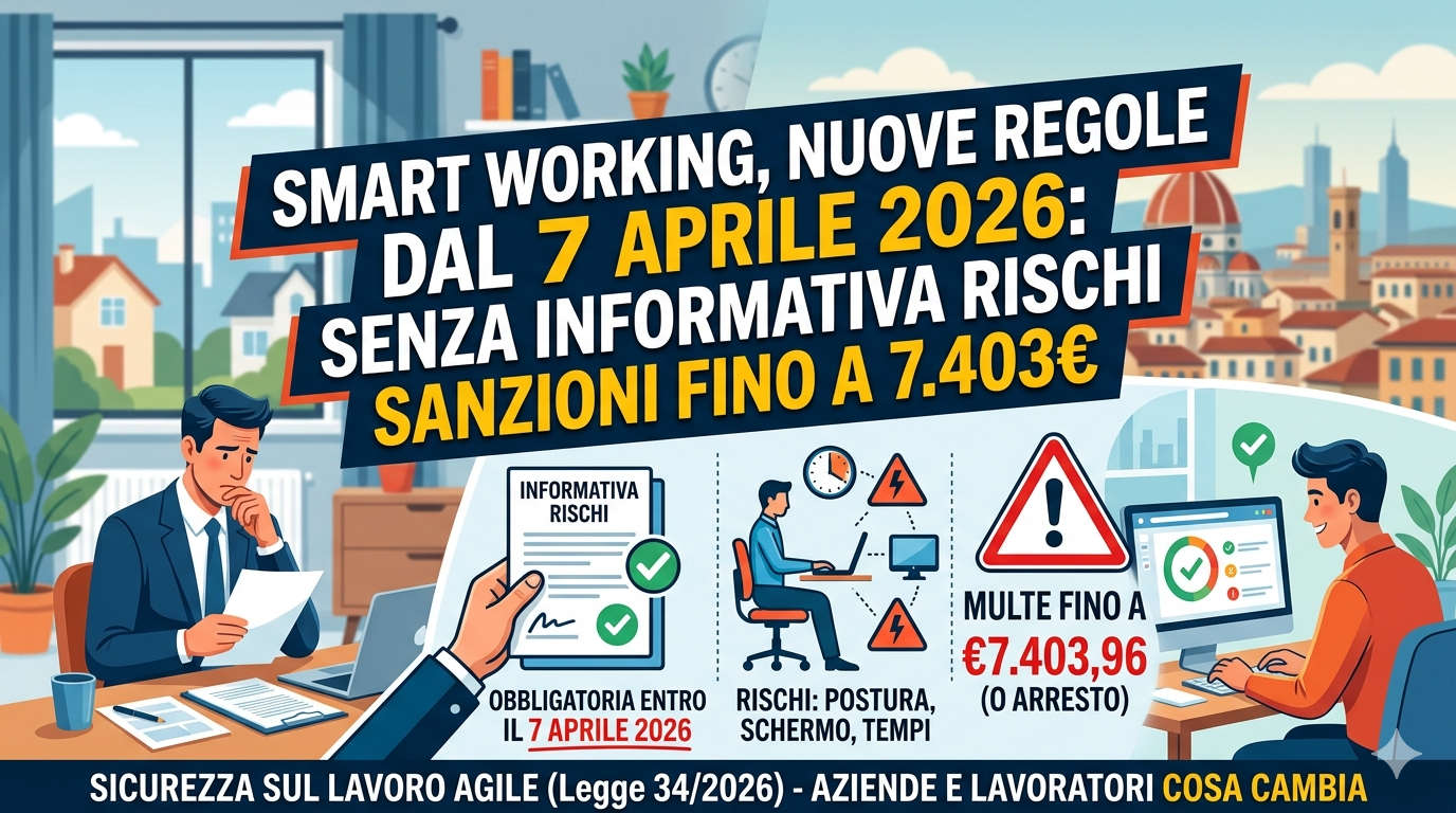 Smart working: da oggi scattano le nuove sanzioni. Senza questo ...