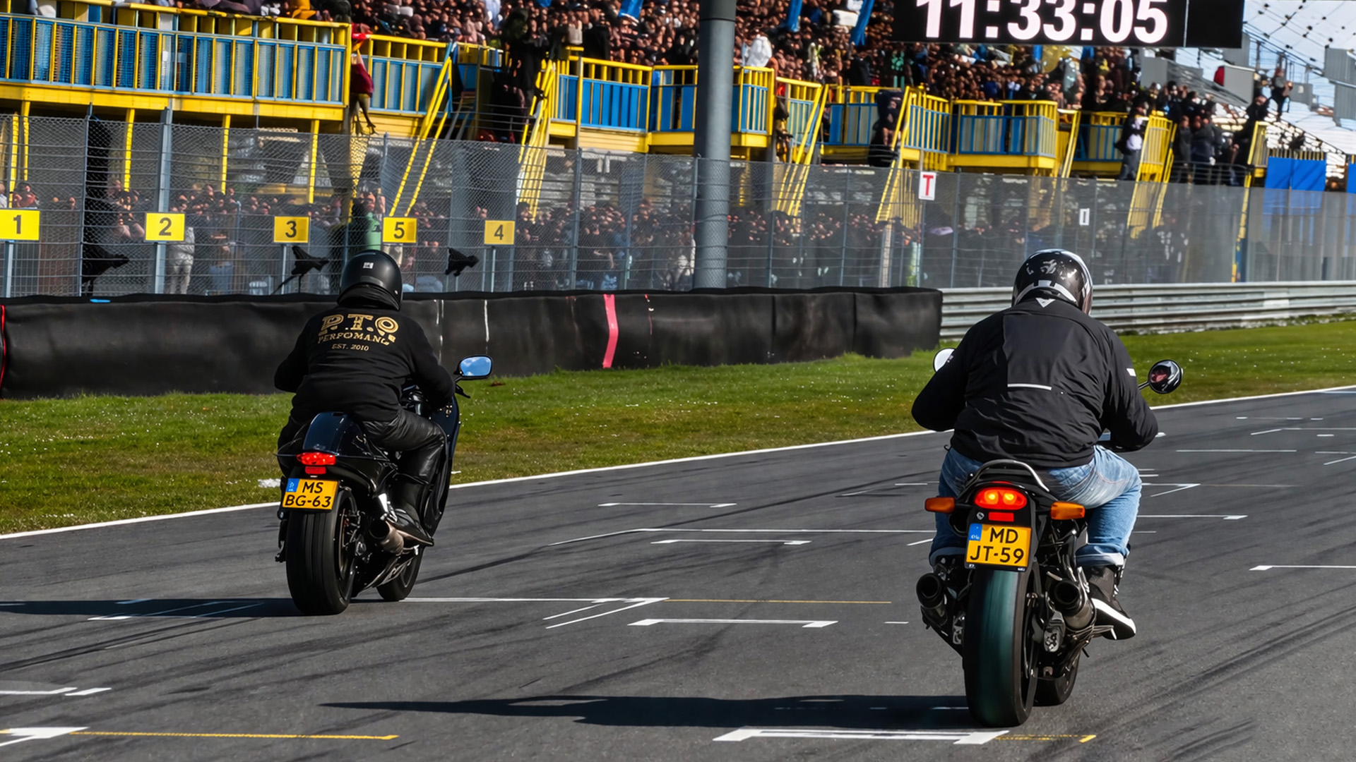 Unexpected drag race result between Suzuki Hayabusa and MotoGymkhana