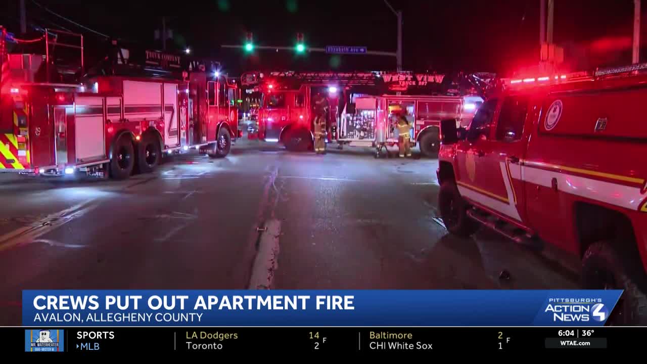 Crews on scene for hours after fire breaks out in Allegheny County