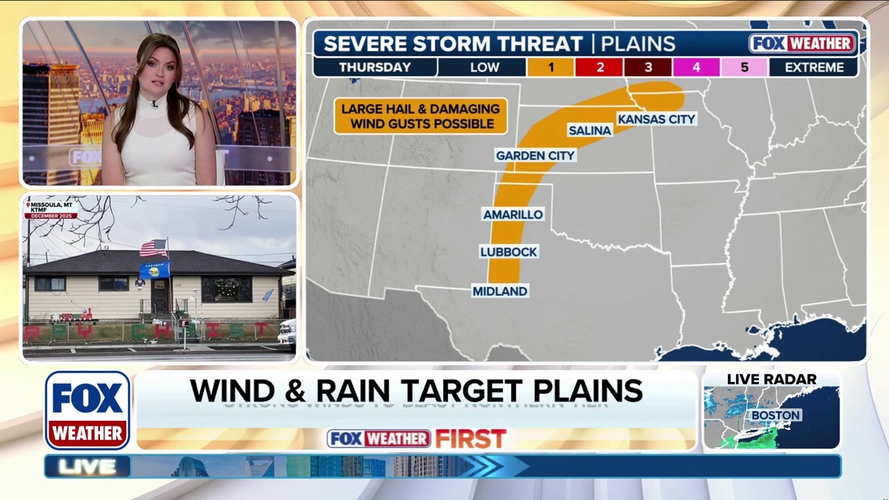 Fierce winds lash Northern Plains with gusts up to 90 mph possible