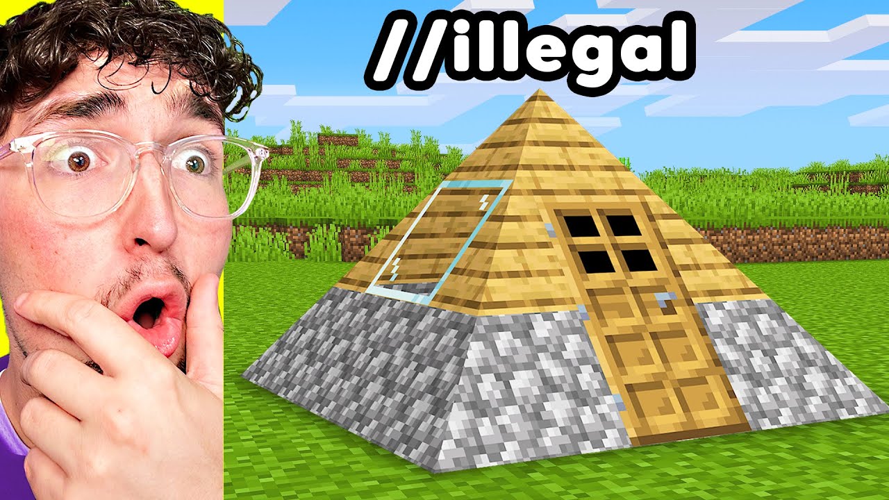 Gamer cheats using a banned command during a build battle