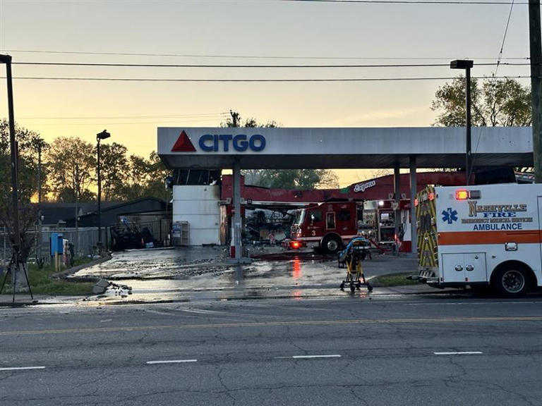 Large fire at East Nashville gas station under investigation