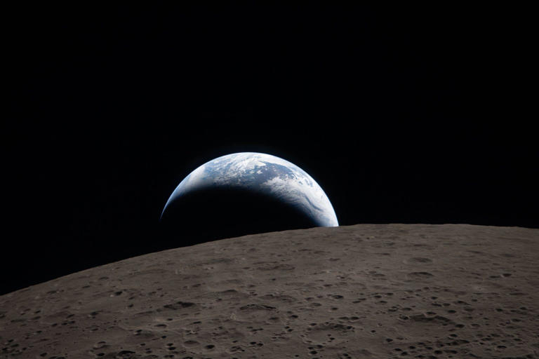 Earthset and a solar eclipse: NASA releases first images from Moon fly-by