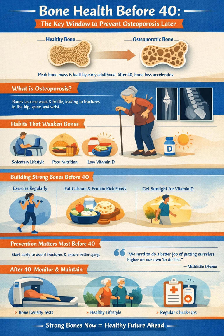 Bone health before 40: How to build strong bones now to prevent ...