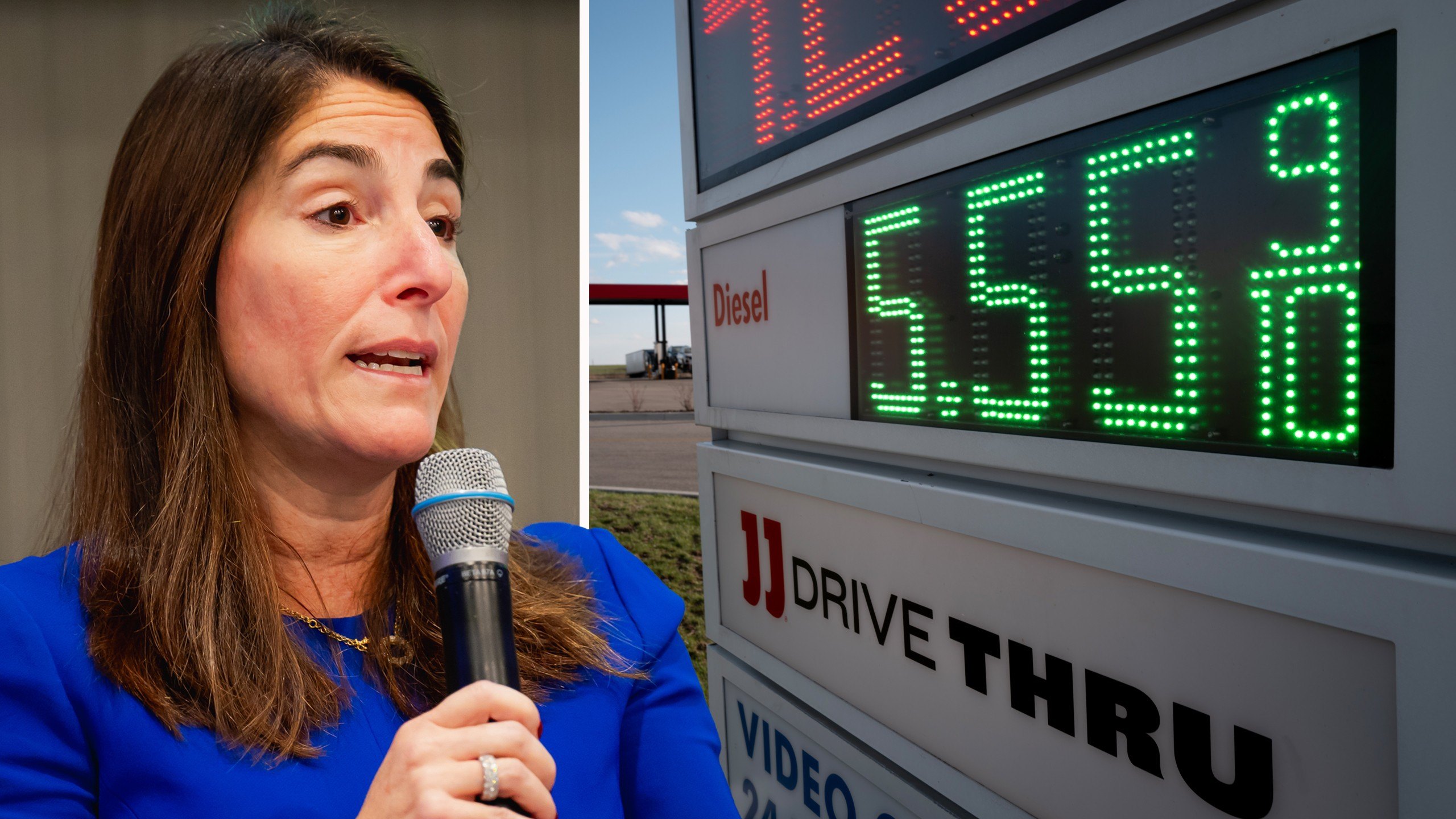 Key Fed official says interest rate hike is possible as gas prices soar