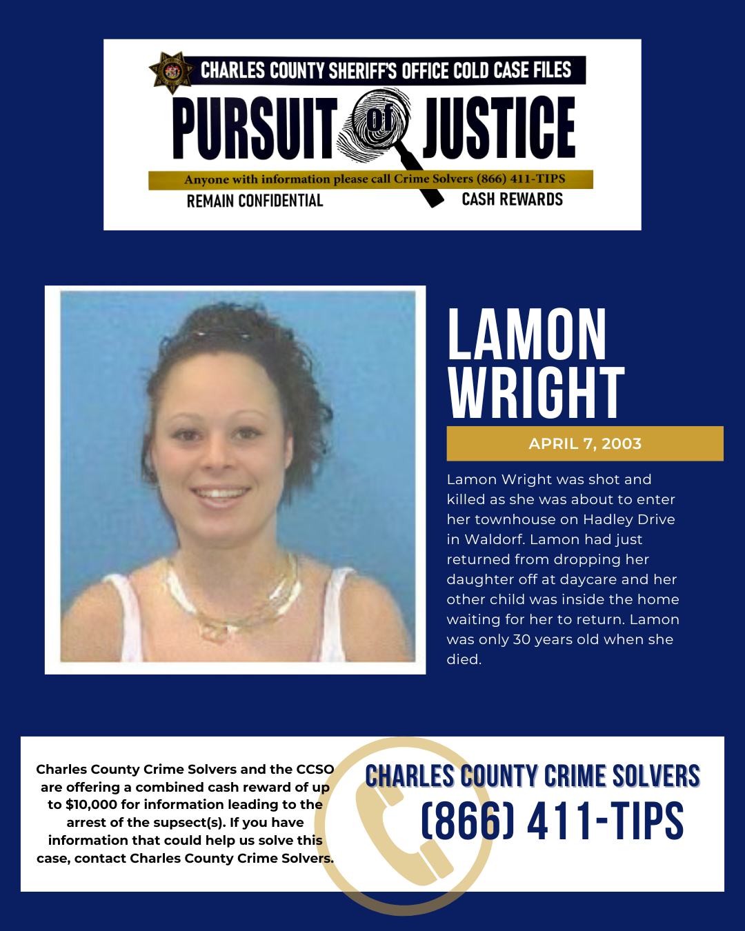 23 years later: Justice sought for slain mother Lamon Wright
