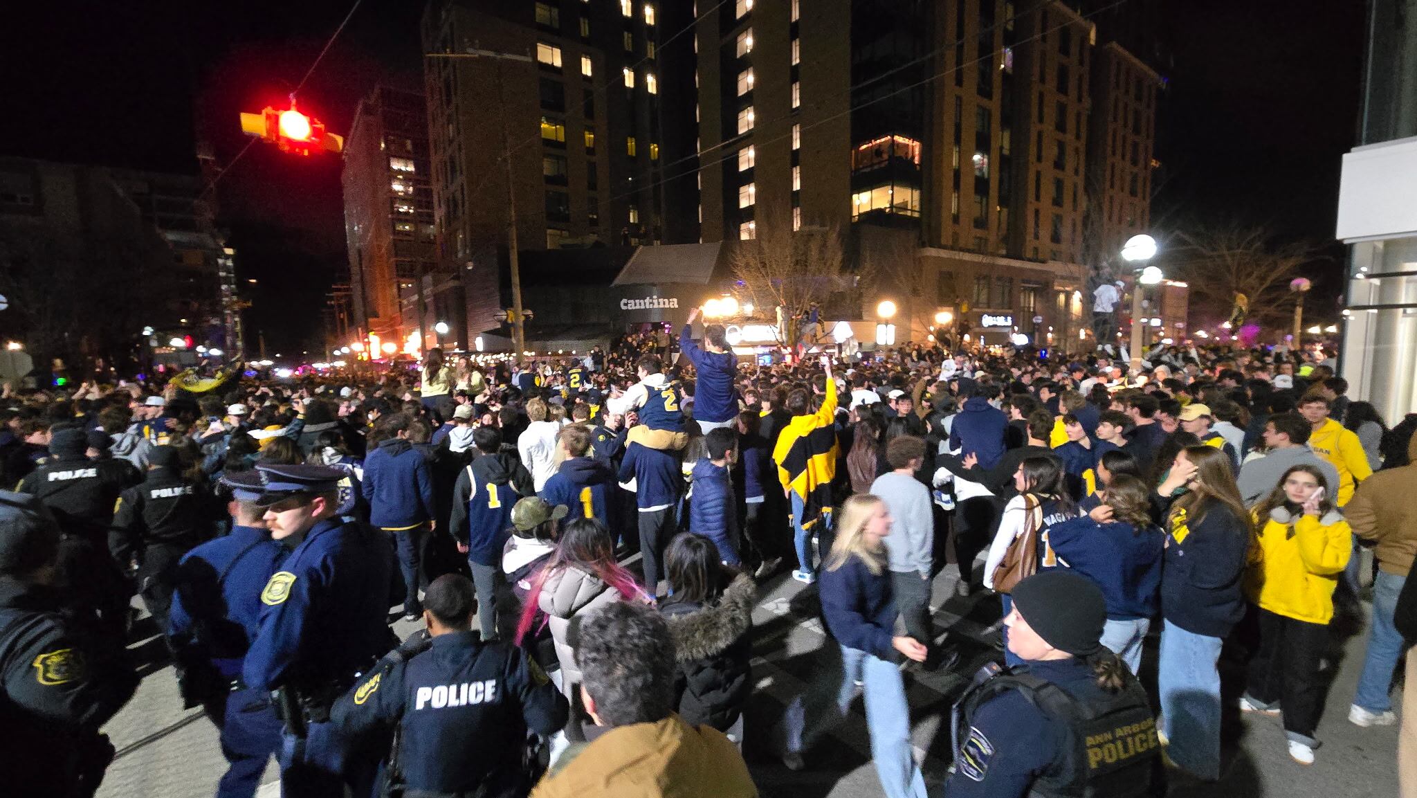 Dozens of fires, 2 arrests reported as Michigan fans celebrate national ...