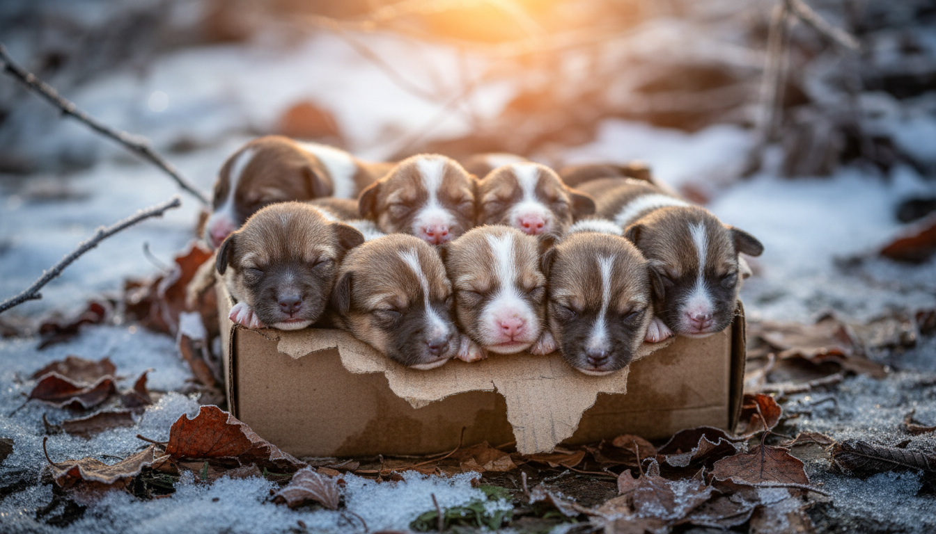 From despair to hope: The incredible rescue of eight abandoned puppies ...