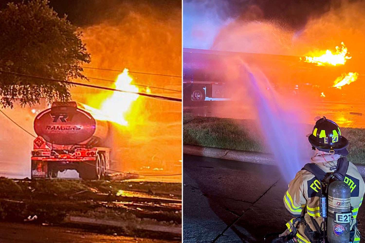 18-wheeler carrying 9,000 gallons of gasoline erupts into flames after ...
