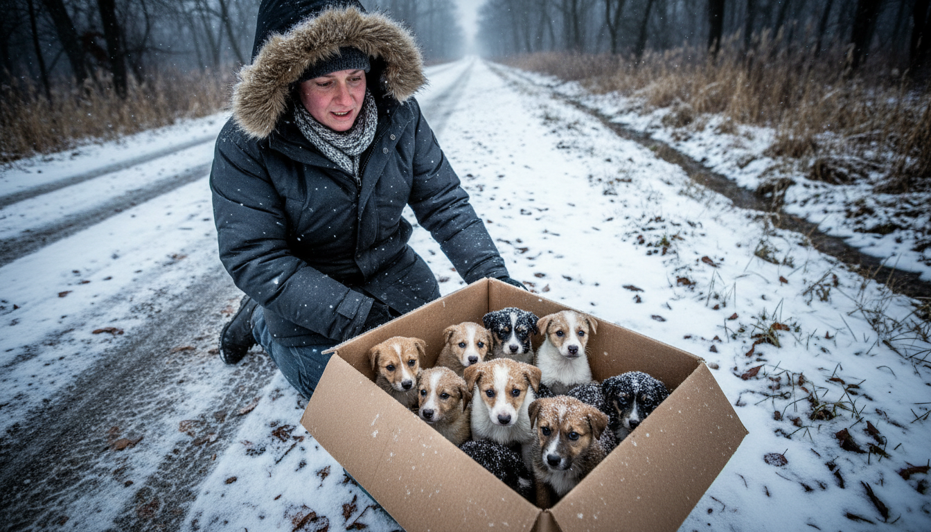 From despair to hope: The incredible rescue of eight abandoned puppies ...