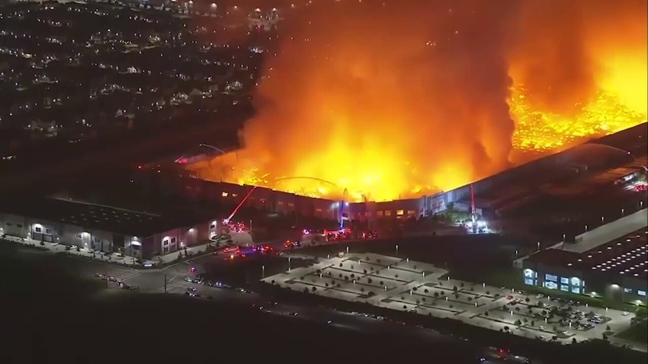 Massive warehouse blaze in California sparks six-alarm response<br>