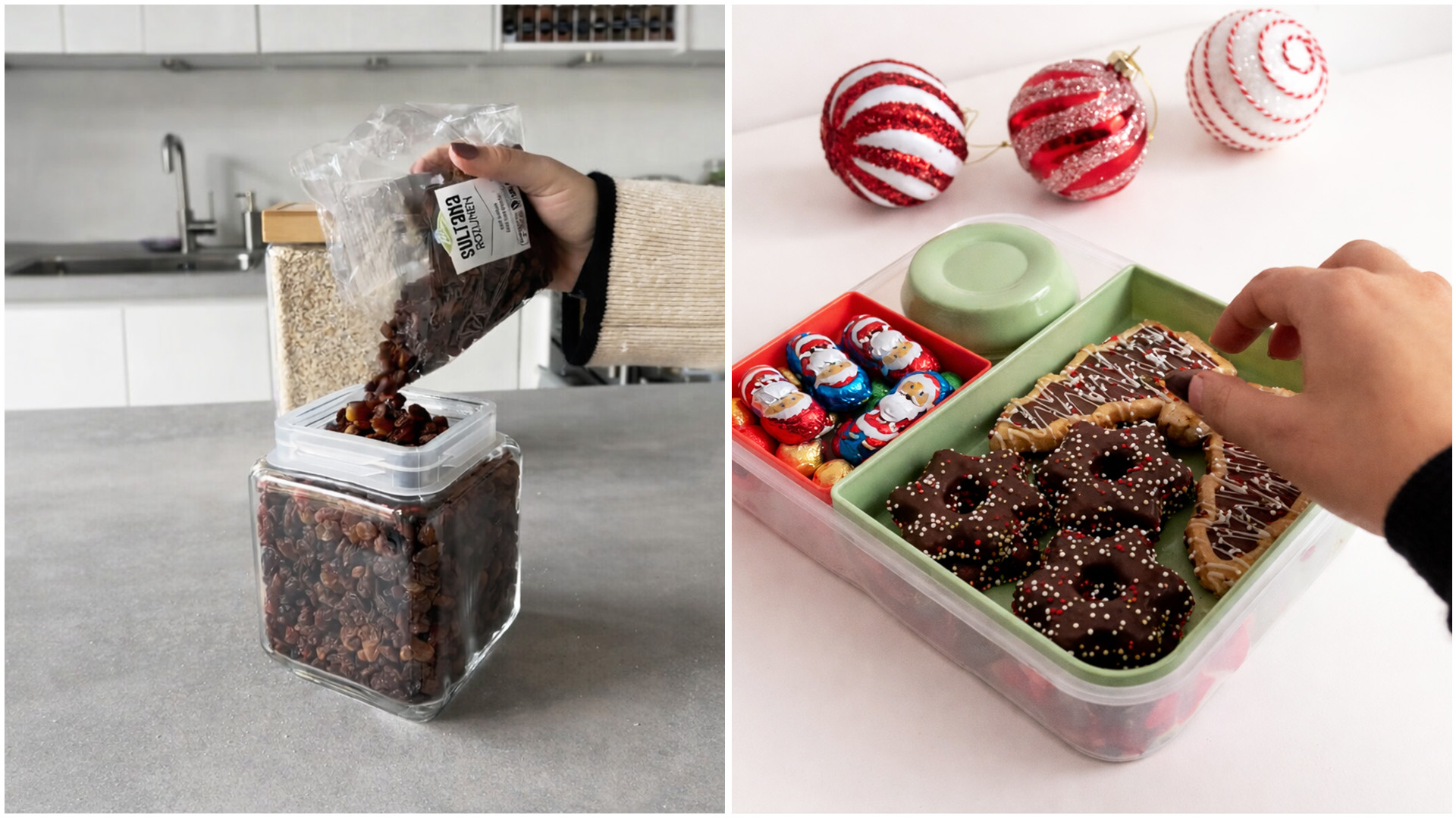 Simple kitchen refill and neat snack styling