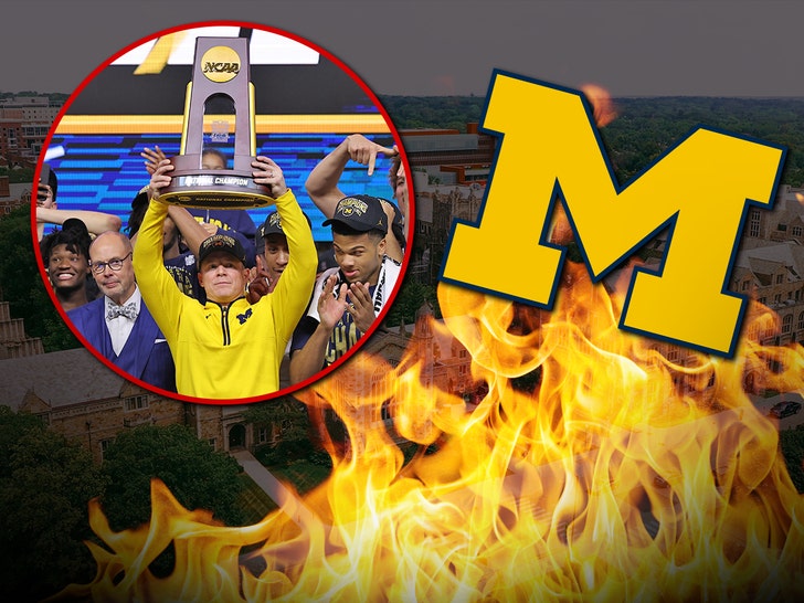 Michigan fans set off fireworks, light 40 fires to celebrate NCAA title win