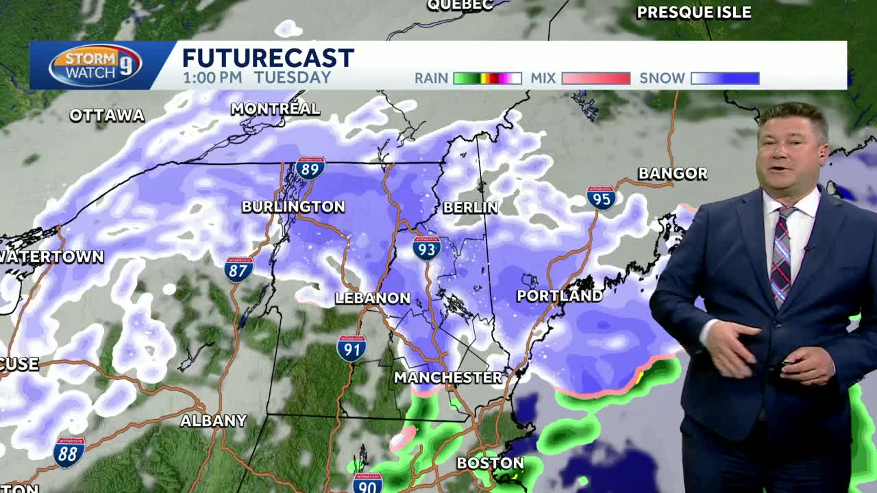 Video: Bursts of snow possible through evening