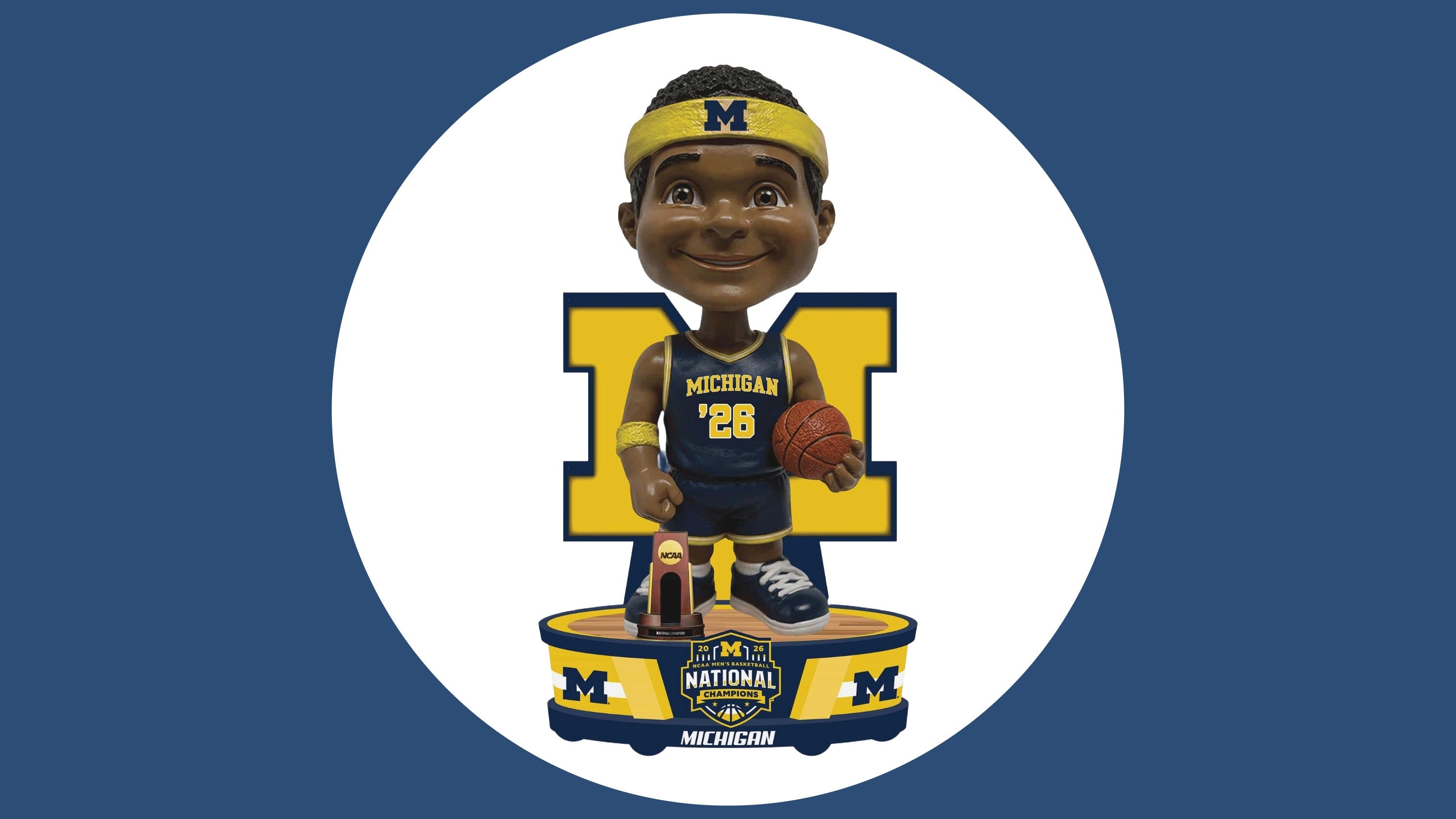 Michigan Wolverines 2026 champions bobblehead available to pre-order