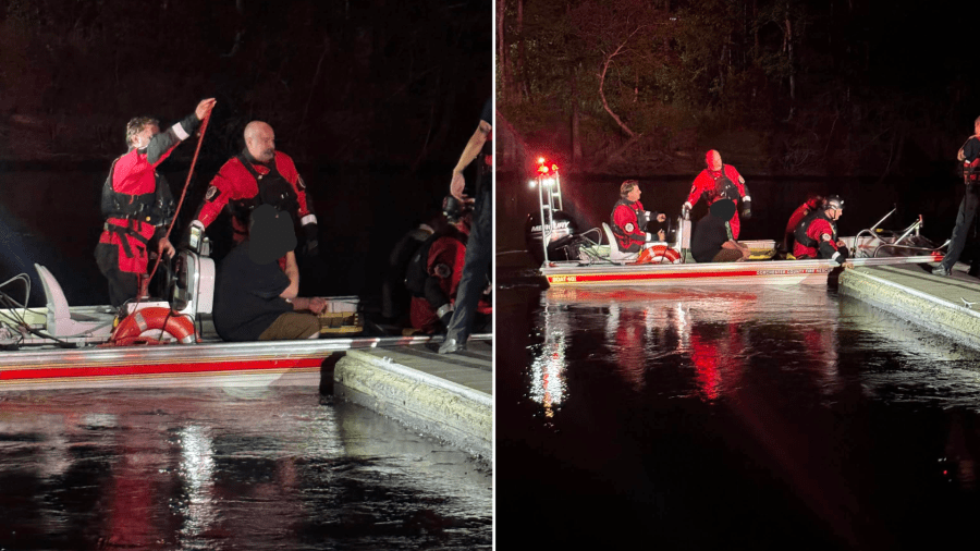 7 rescued after boat overturns on the Edisto River