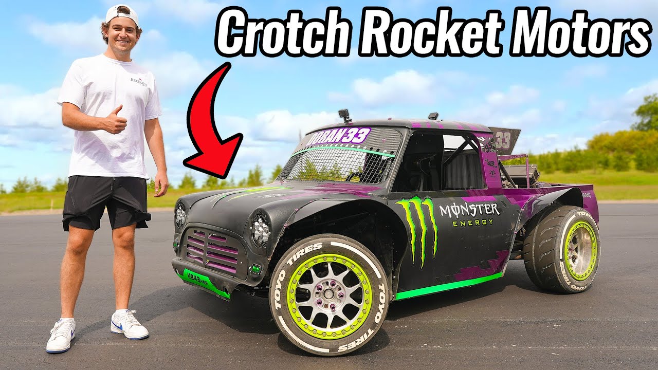 Twin engine crotch rocket buggy