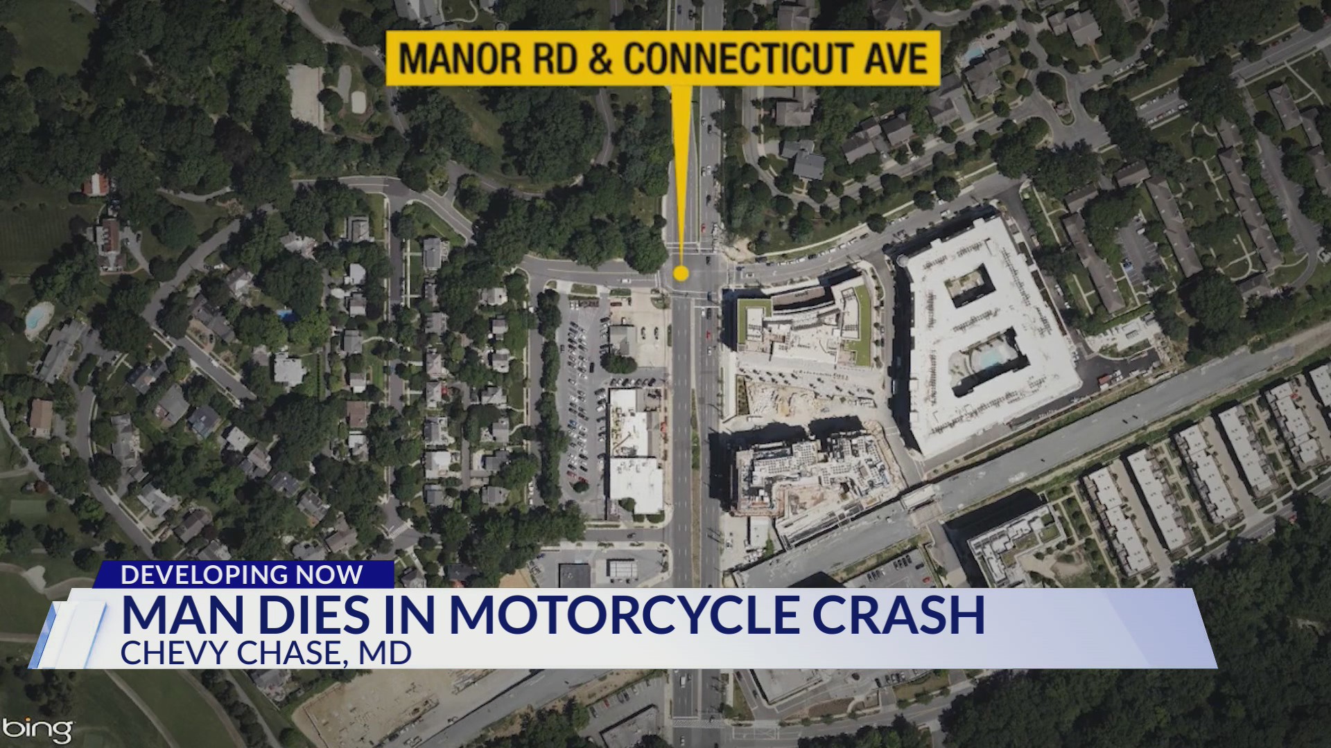 Motorcyclist dies in Chevy Chase crash