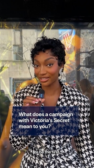 Angel Reese shares her gratitude for her VS campaign