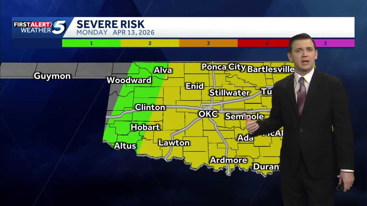 Timeline: Oklahoma to see waves of storms with severe weather risk this ...