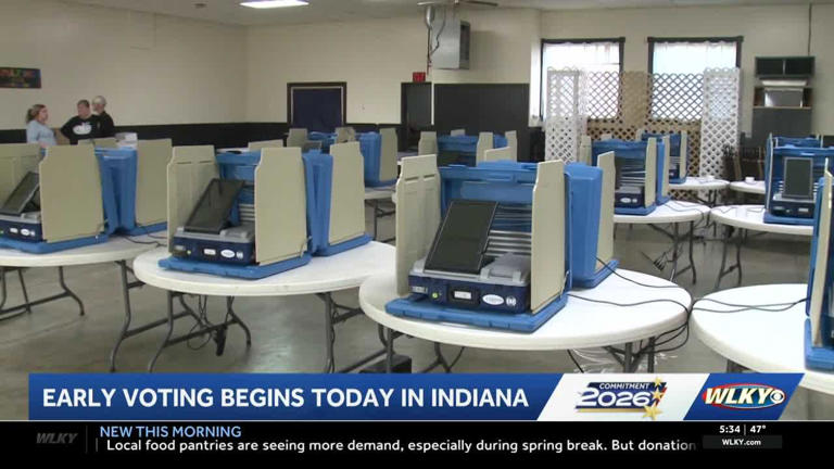 Early voting gets underway ahead of Indiana primary election