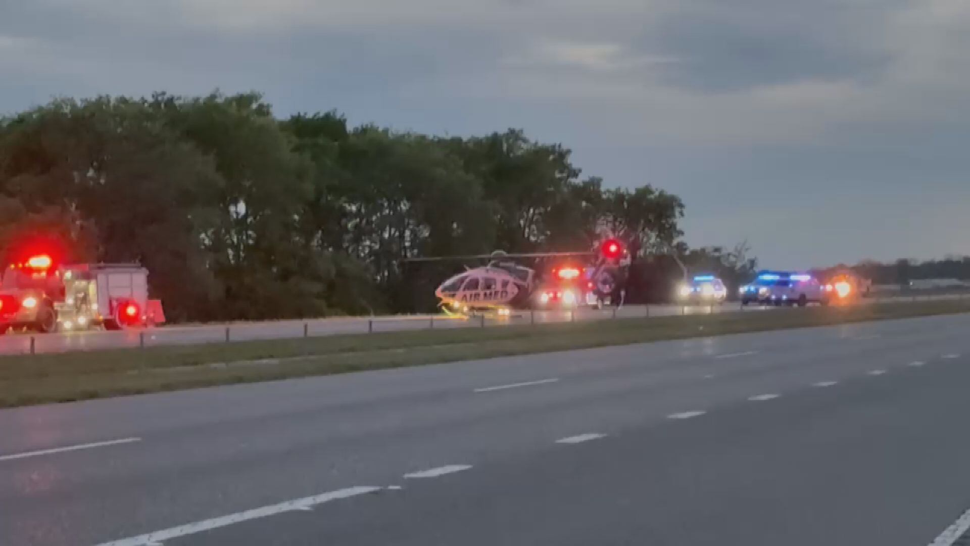 Wreck on I-49 near Boyce