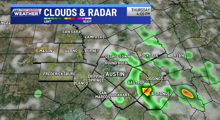 Sprinkles this evening with storms by late week