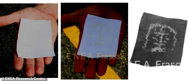 They were able to recreate parts of the image displayed on the shroud, but only faintly 