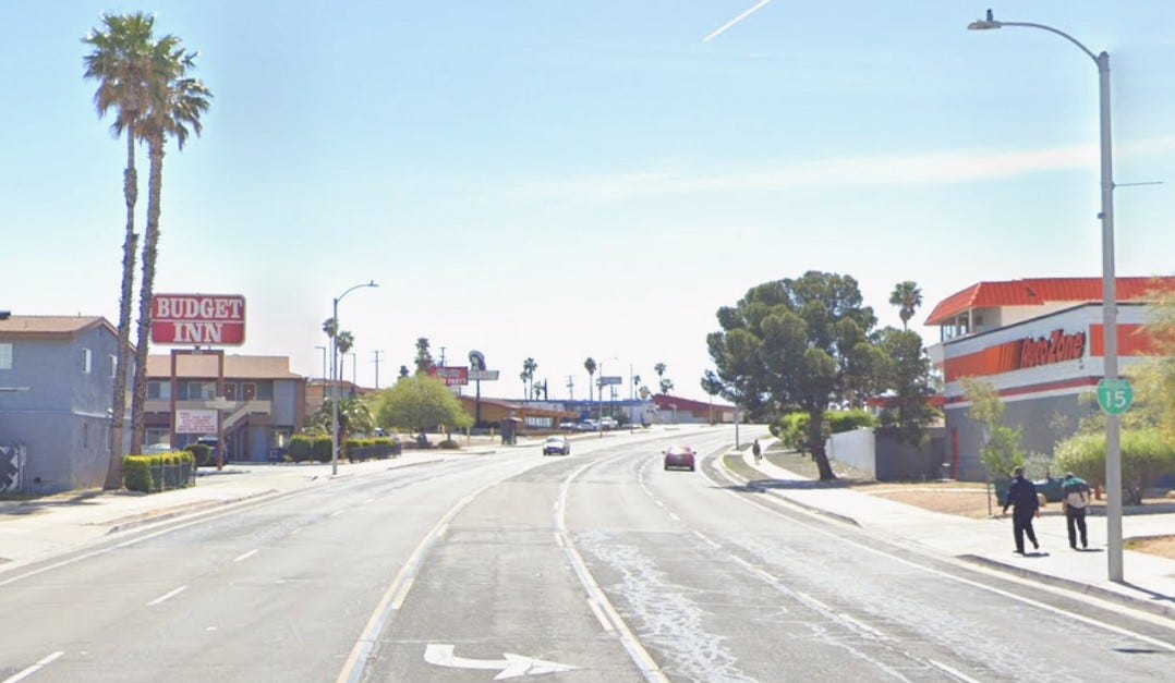 Barstow man, 60, fatally struck by two vehicles along Main Street
