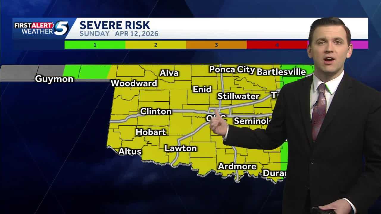 Timeline: Oklahoma to see waves of storms with severe weather risk this ...