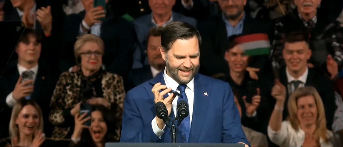 Crowd erupts as JD Vance gets Trump on speakerphone in Hungary