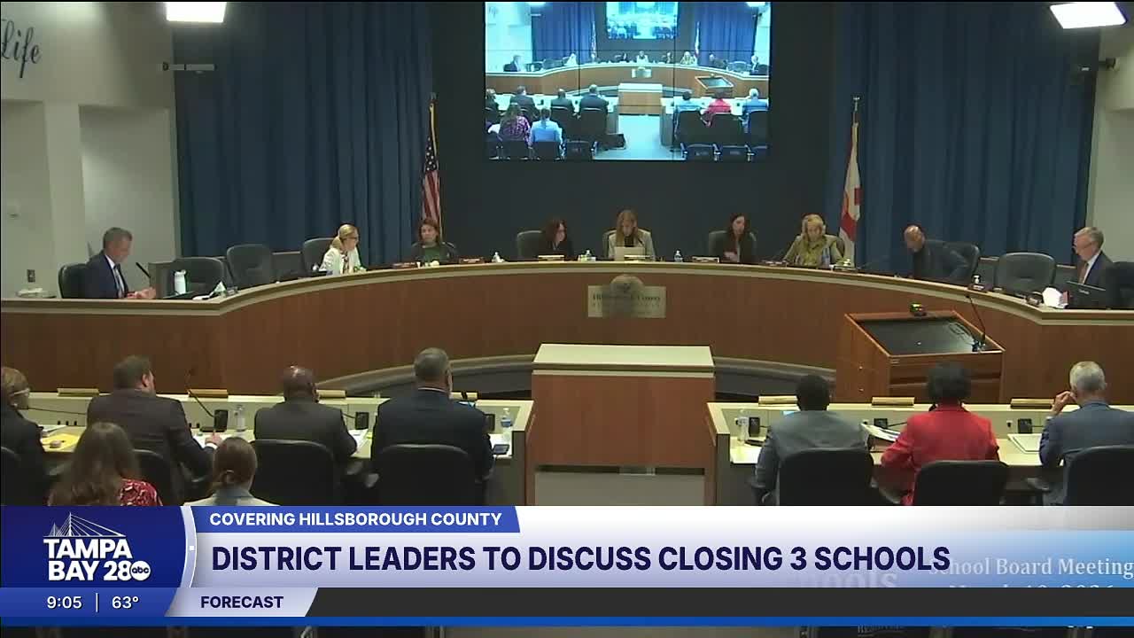 Hillsborough School Board to consider closing 3 schools at Tuesday's ...