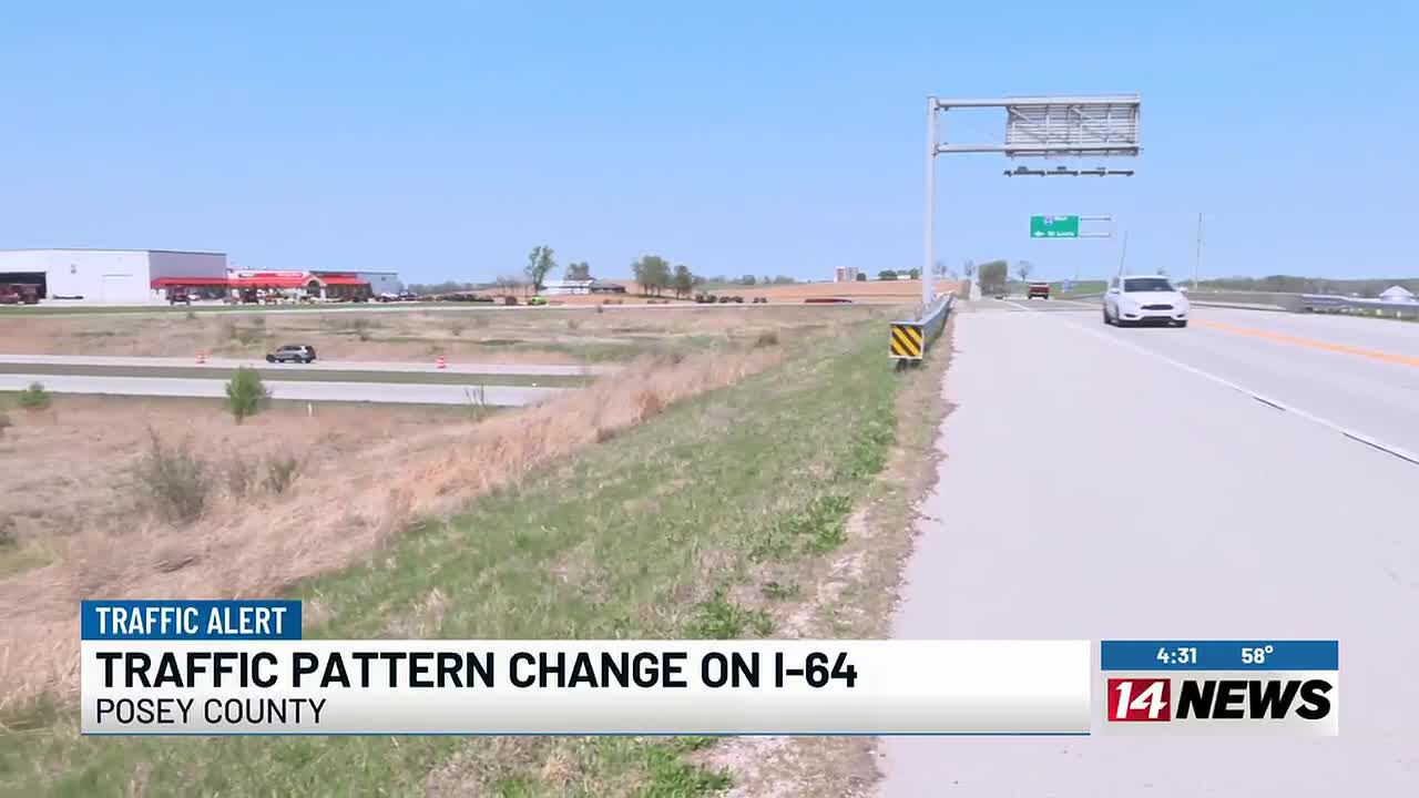 INDOT announces traffic pattern change coming to I-64 near SR 165