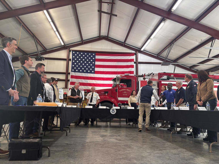 Budd praises Mullin's momentum on NC Helene relief. He sees more red ...